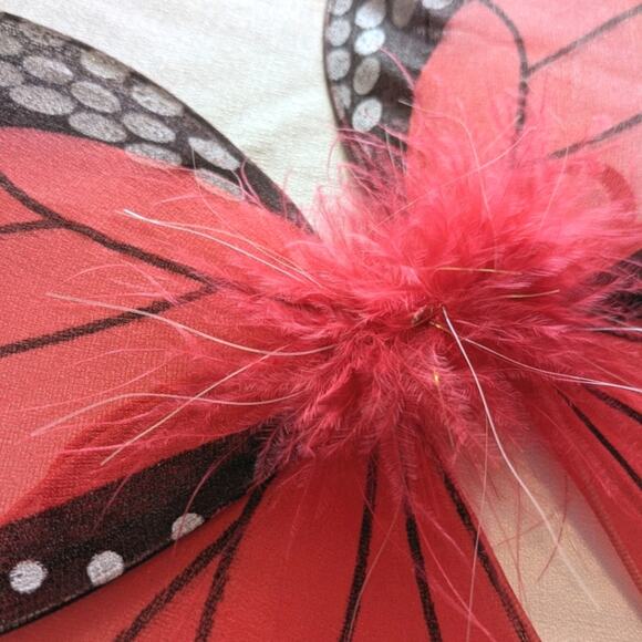 DOLL RED BUTTERFLY WINGS for 18 in Doll NEW - Picture 2 of 5